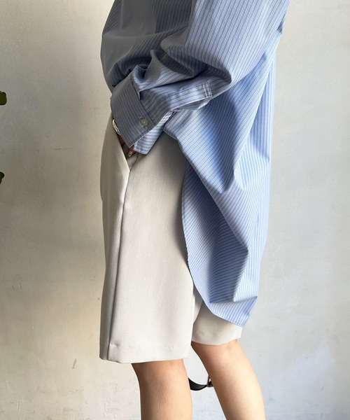 DouDou（ドゥドゥ）の「センタープレスショートパンツ（その他パンツ・レディース・ブラック/グレー/ライトグレー・36/38）」の12枚目の写真