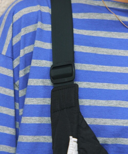 WEEKEND(ER)（ウィークエンダー）の「WEEKEND(ER)×FREAK'S STORE/ウィークエンダー×フリークスストア 別注 ラウンド ナイロン キルト ハーフムーン ショルダーバッグ（ショルダーバッグ・レディース・ベージュ/ライム/ブラック/オレンジ/グレー/ブルー・ONE SIZE）」の18枚目の写真