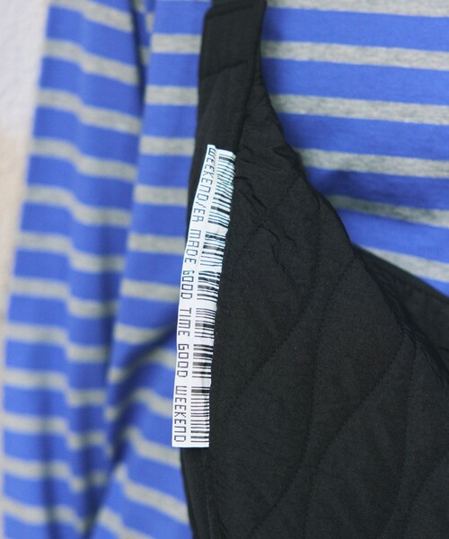 WEEKEND(ER)（ウィークエンダー）の「WEEKEND(ER)×FREAK'S STORE/ウィークエンダー×フリークスストア 別注 ラウンド ナイロン キルト ハーフムーン ショルダーバッグ（ショルダーバッグ・レディース・ベージュ/ライム/ブラック/オレンジ/グレー/ブルー・ONE SIZE）」の19枚目の写真