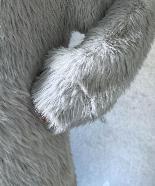 PAGEBOY（ページボーイ）の「フェザーニットミニワンピース（ワンピース・レディース・ライトグレー/ブラック・FREE）」の20枚目の写真