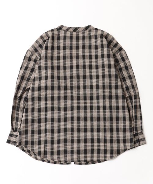 On One's Own（オンワンズオン）の「On One's Own チョーカーネックセンタースリットチェック長袖ブラウス（シャツ/ブラウス・レディース・ホワイト/ブラック・FREE）」の21枚目の写真