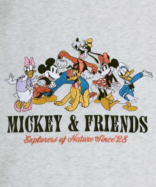 セール】Disney（ディズニー）キャラクター刺繍 裏起毛