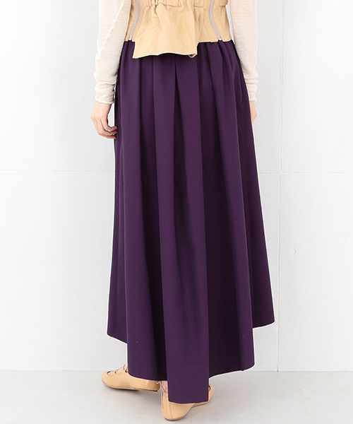 Ray BEAMS（レイビームス）の「RBS / ロングテール ギャザースカート（スカート・レディース・オリーブ/パープル・0/1）」の8枚目の写真