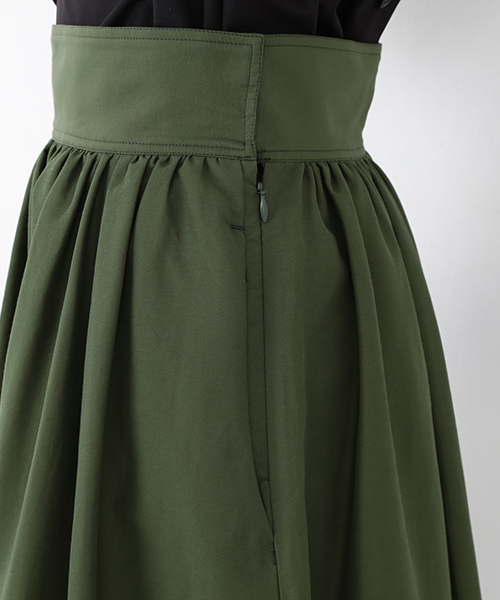 Ray BEAMS（レイビームス）の「RBS / ロングテール ギャザースカート（スカート・レディース・オリーブ/パープル・0/1）」の10枚目の写真