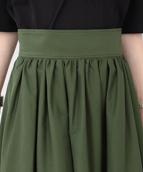 Ray BEAMS（レイビームス）の「RBS / ロングテール ギャザースカート（スカート・レディース・オリーブ/パープル・0/1）」の11枚目の写真