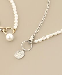MAJESTIC LEGON | パール×チェーンネックレス(ネックレス)