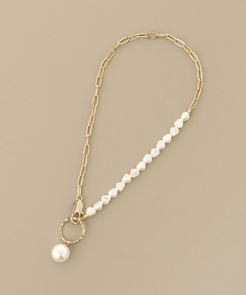 MAJESTIC LEGON（マジェスティックレゴン）の「パール×チェーンネックレス（ネックレス・レディース・C/B/A・FREE）」の4枚目の写真
