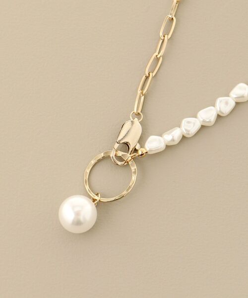 MAJESTIC LEGON（マジェスティックレゴン）の「パール×チェーンネックレス（ネックレス・レディース・C/B/A・FREE）」の5枚目の写真