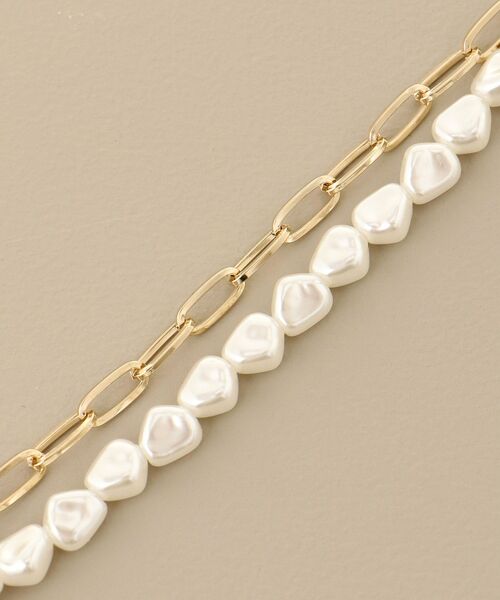 MAJESTIC LEGON（マジェスティックレゴン）の「パール×チェーンネックレス（ネックレス・レディース・C/B/A・FREE）」の6枚目の写真