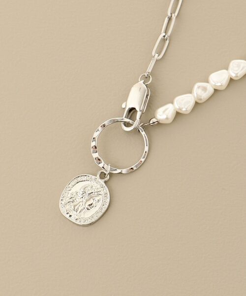 MAJESTIC LEGON（マジェスティックレゴン）の「パール×チェーンネックレス（ネックレス・レディース・C/B/A・FREE）」の10枚目の写真