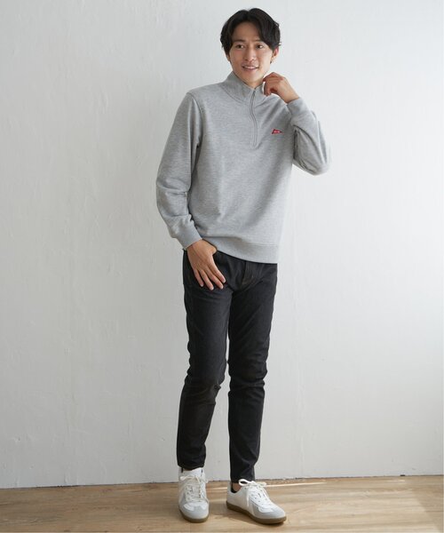 ikka(イッカ)の「URBAN NATURE LIFE アーバンネイチャーライフ スウェットハーフジップ(スウェット・メンズ・ブラック/グレー・S/M/L/XL)」の6枚目の写真