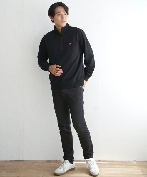 ikka(イッカ)の「URBAN NATURE LIFE アーバンネイチャーライフ スウェットハーフジップ(スウェット・メンズ・ブラック/グレー・S/M/L/XL)」の7枚目の写真