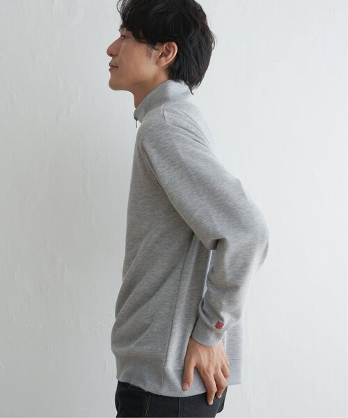 ikka(イッカ)の「URBAN NATURE LIFE アーバンネイチャーライフ スウェットハーフジップ(スウェット・メンズ・ブラック/グレー・S/M/L/XL)」の9枚目の写真