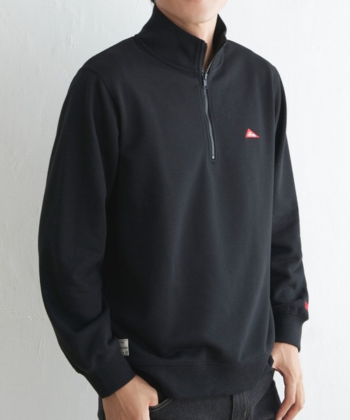 ikka(イッカ)の「URBAN NATURE LIFE アーバンネイチャーライフ スウェットハーフジップ(スウェット・メンズ・ブラック/グレー・S/M/L/XL)」の2枚目の写真