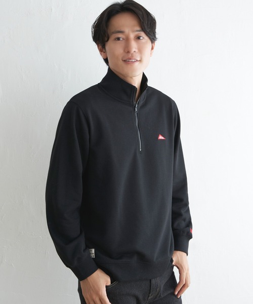 ikka(イッカ)の「URBAN NATURE LIFE アーバンネイチャーライフ スウェットハーフジップ(スウェット・メンズ・ブラック/グレー・S/M/L/XL)」の3枚目の写真