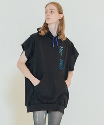 anlio(AI)TEXBRID No Sleeve Embroiled Hoodie(p[J[)