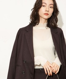 NANO universe | ベロアチュールタートルプルオーバー(Tシャツ/カットソー)