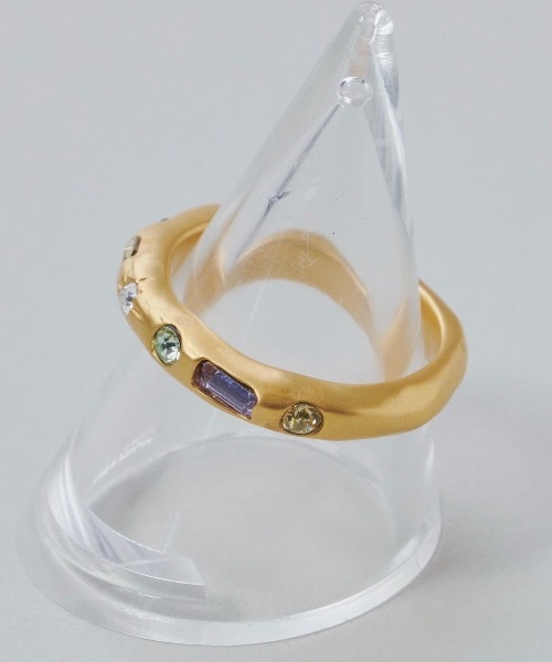 whim(ウィム)の「【whim × GIUNON】Tiny Stone Embed Ring(Pastel)(リング・レディース・シルバー/ゴールド・#13/#9)」の5枚目の写真