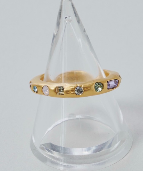 whim(ウィム)の「【whim × GIUNON】Tiny Stone Embed Ring(Pastel)(リング・レディース・シルバー/ゴールド・#13/#9)」の3枚目の写真