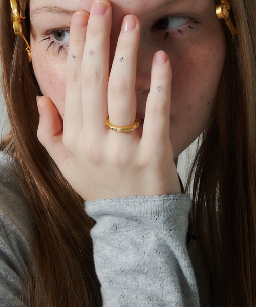 whim(ウィム)の「【whim × GIUNON】Tiny Stone Embed Ring(Pastel)(リング・レディース・シルバー/ゴールド・#13/#9)」の11枚目の写真