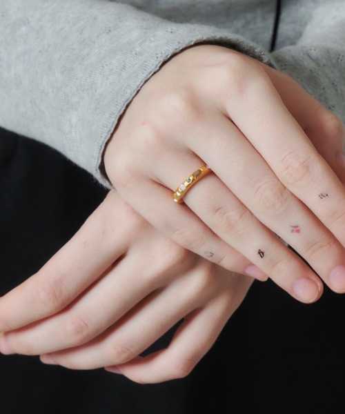whim(ウィム)の「【whim × GIUNON】Tiny Stone Embed Ring(Pastel)(リング・レディース・シルバー/ゴールド・#13/#9)」の12枚目の写真