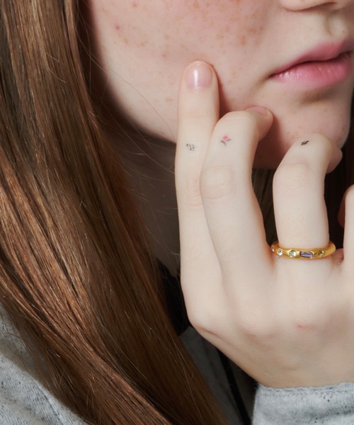 whim(ウィム)の「【whim × GIUNON】Tiny Stone Embed Ring(Pastel)(リング・レディース・シルバー/ゴールド・#13/#9)」の13枚目の写真