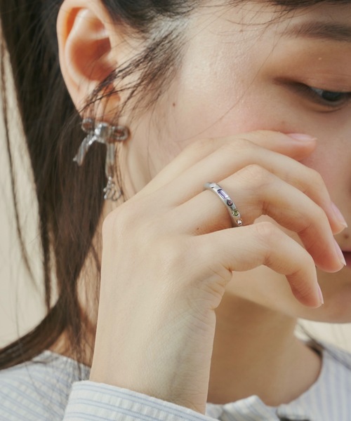 whim(ウィム)の「【whim × GIUNON】Tiny Stone Embed Ring(Pastel)(リング・レディース・シルバー/ゴールド・#13/#9)」の16枚目の写真