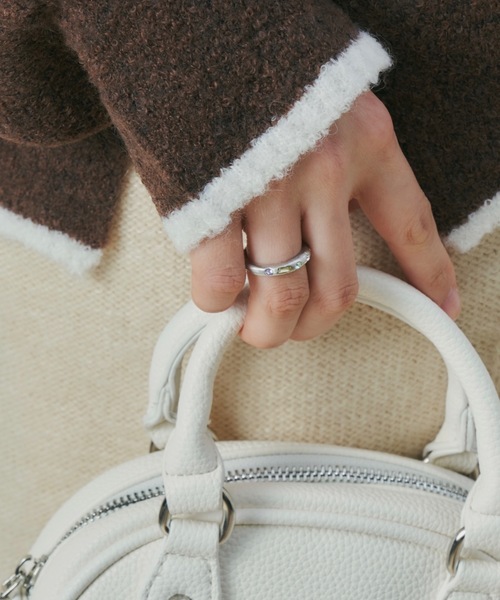 whim(ウィム)の「【whim × GIUNON】Tiny Stone Embed Ring(Pastel)(リング・レディース・シルバー/ゴールド・#13/#9)」の19枚目の写真