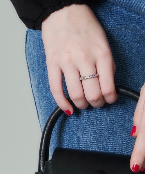 whim(ウィム)の「【whim × GIUNON】Tiny Stone Embed Ring(Pastel)(リング・レディース・シルバー/ゴールド・#13/#9)」の22枚目の写真