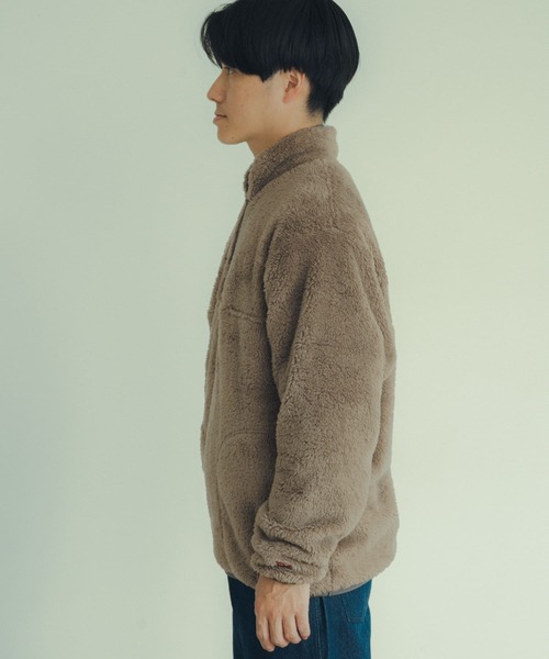 ITEMS URBANRESEARCH（アイテムズ アーバンリサーチ）の「Healthknit　Sherpa Fleece Half-Zip Jacket（その他アウター・メンズ・ブラック/モカ/ベージュ・MEDIUM/LARGE）」の5枚目の写真