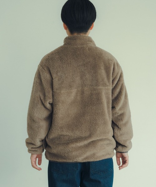 ITEMS URBANRESEARCH（アイテムズ アーバンリサーチ）の「Healthknit　Sherpa Fleece Half-Zip Jacket（その他アウター・メンズ・ブラック/モカ/ベージュ・MEDIUM/LARGE）」の6枚目の写真