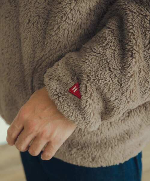 ITEMS URBANRESEARCH（アイテムズ アーバンリサーチ）の「Healthknit　Sherpa Fleece Half-Zip Jacket（その他アウター・メンズ・ブラック/モカ/ベージュ・MEDIUM/LARGE）」の9枚目の写真
