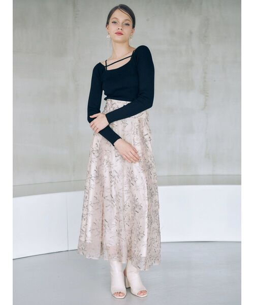 MERCURYDUO（マーキュリーデュオ）の「2WAYナローストラップリブニット（ニット/セーター・レディース・オフホワイト/ライトブルー/ブラック/ラベンダー/ライム・FREE）」の15枚目の写真