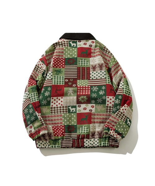 HOOK(フック)の「HOOK -original- パッチワーククリスマス柄ジャカードハンティングジャケット (AW)(カバーオール・メンズ・マルチ・M/XL/L)」の3枚目の写真