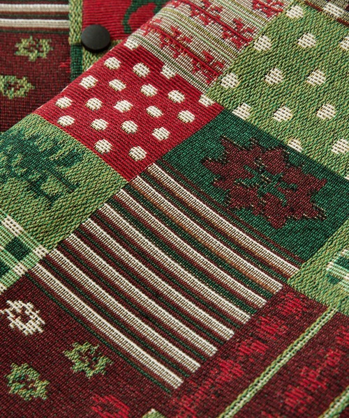HOOK(フック)の「HOOK -original- パッチワーククリスマス柄ジャカードハンティングジャケット (AW)(カバーオール・メンズ・マルチ・M/XL/L)」の10枚目の写真
