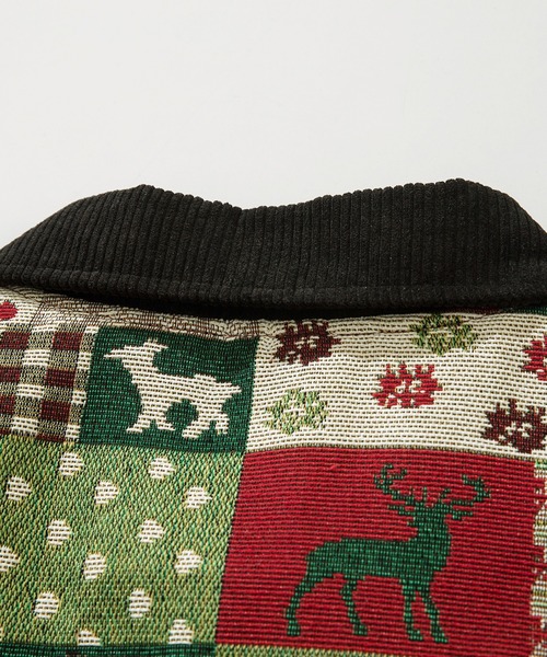 HOOK(フック)の「HOOK -original- パッチワーククリスマス柄ジャカードハンティングジャケット (AW)(カバーオール・メンズ・マルチ・M/XL/L)」の14枚目の写真