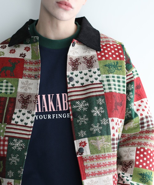 HOOK(フック)の「HOOK -original- パッチワーククリスマス柄ジャカードハンティングジャケット (AW)(カバーオール・メンズ・マルチ・M/XL/L)」の19枚目の写真
