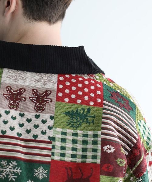 HOOK(フック)の「HOOK -original- パッチワーククリスマス柄ジャカードハンティングジャケット (AW)(カバーオール・メンズ・マルチ・M/XL/L)」の17枚目の写真