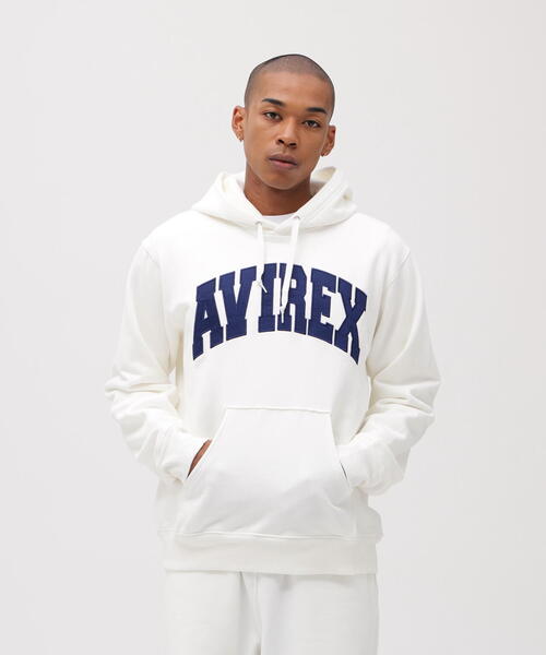 AVIREX（アヴィレックス）の「《DAILY/デイリー》PULLOVER SWEAT PARKA LOGO / プルオーバー スウェット パーカー ロゴ / AVIREX / アヴィレックス（パーカー・メンズ・ネイビー/ブラック/ホワイト系2/その他17・L/M/XL/2XL）」の19枚目の写真