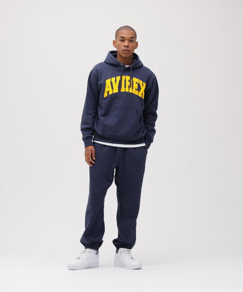 AVIREX（アヴィレックス）の「《DAILY/デイリー》PULLOVER SWEAT PARKA LOGO / プルオーバー スウェット パーカー ロゴ / AVIREX / アヴィレックス（パーカー・メンズ・ネイビー/ブラック/ホワイト系2/その他17・L/M/XL/2XL）」の5枚目の写真
