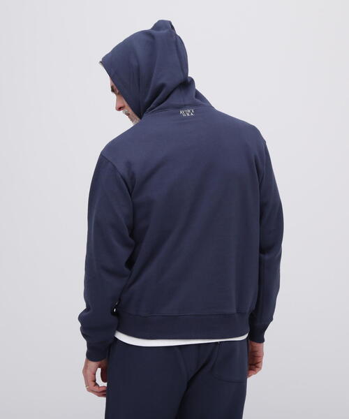 AVIREX（アヴィレックス）の「《DAILY/デイリー》PULLOVER SWEAT PARKA LOGO / プルオーバー スウェット パーカー ロゴ / AVIREX / アヴィレックス（パーカー・メンズ・ネイビー/ブラック/ホワイト系2/その他17・L/M/XL/2XL）」の7枚目の写真