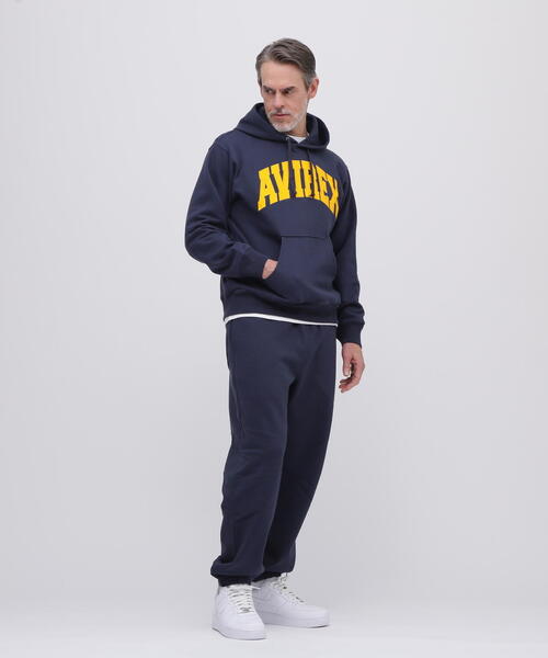 AVIREX（アヴィレックス）の「《DAILY/デイリー》PULLOVER SWEAT PARKA LOGO / プルオーバー スウェット パーカー ロゴ / AVIREX / アヴィレックス（パーカー・メンズ・ネイビー/ブラック/ホワイト系2/その他17・L/M/XL/2XL）」の8枚目の写真