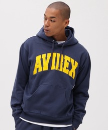 《DAILY/デイリー》PULLOVER SWEAT PARKA LOGO / プルオーバー スウェット パーカー ロゴ / AVIREX / アヴィレックス