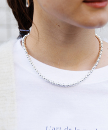 Rouge vif | 【BULBS/バルブス】ボールチェーンネックレス40cm(ネックレス)