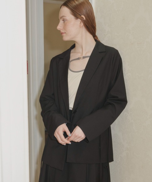 idem ribbon sleeve jacket/袖リボンジャケット idem（イデム）の「ribbon sleeve jacket/袖リボンジャケット