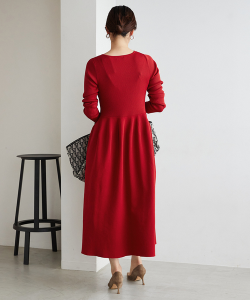 フォルムニットフレアワンピース（ワンピース）｜VERMEIL par