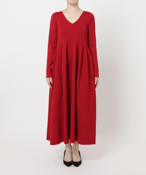 ヴェルメイユパーイエナ　シャツフレアロングワンピース　ネイビー　近年モデル VERMEIL par iena（ヴェルメイユパーイエナ）の「ドルマンスリーブ