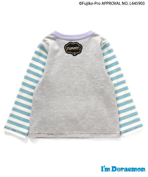 BIT'Z(ビッツ)の「I'm Doraemon もぐもぐギミック長袖Tシャツ(Tシャツ/カットソー・キッズ・キナリ/グレー・90/95/120/100/110/80)」の6枚目の写真