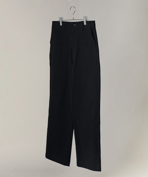 Bleme(ブレム)の「ミリタリーワイド ベイカーパンツ/ファティーグパンツ ウエスト調整付(その他パンツ・メンズ・オフホワイト/ブラック/カーキ・L/M/S/XL)」の6枚目の写真