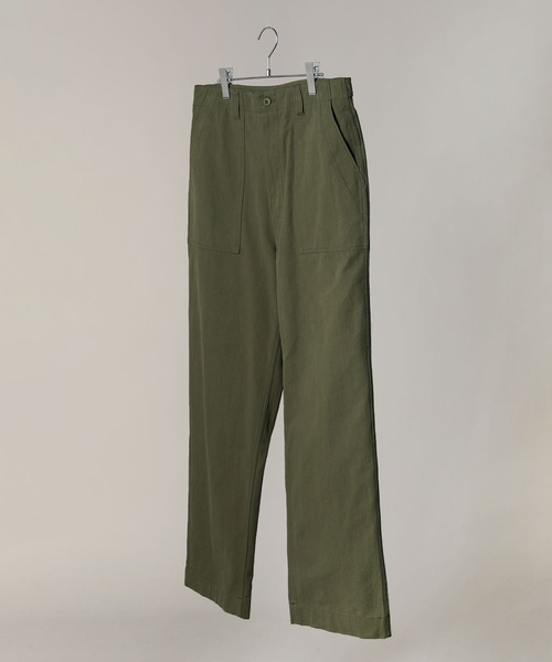 Bleme(ブレム)の「ミリタリーワイド ベイカーパンツ/ファティーグパンツ ウエスト調整付(その他パンツ・メンズ・オフホワイト/ブラック/カーキ・L/M/S/XL)」の4枚目の写真